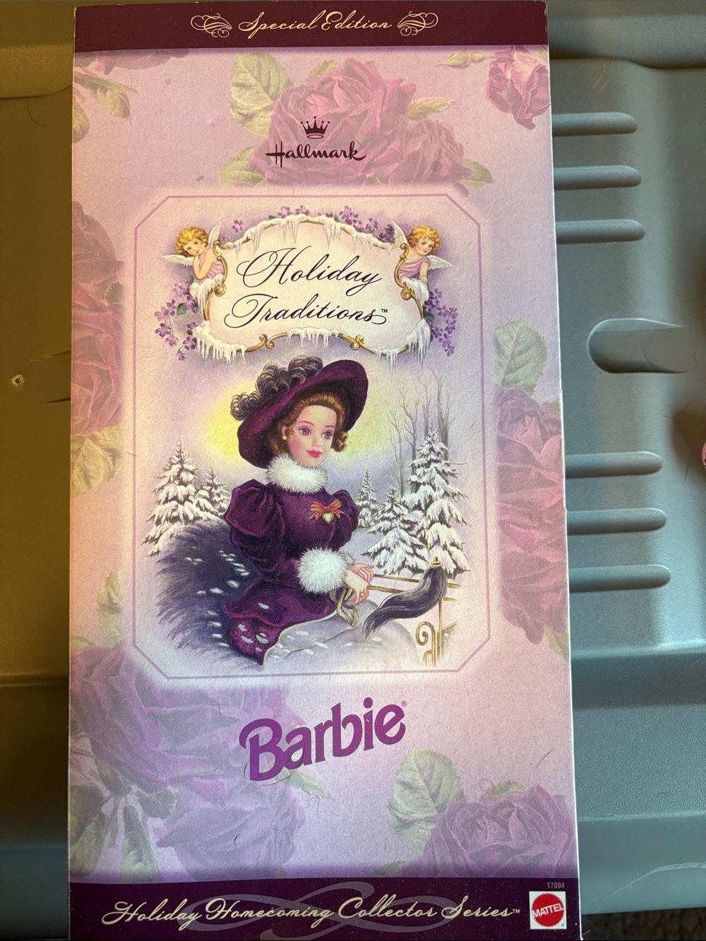 Barbie Holiday Traditions Collector Box in Purple and Pink